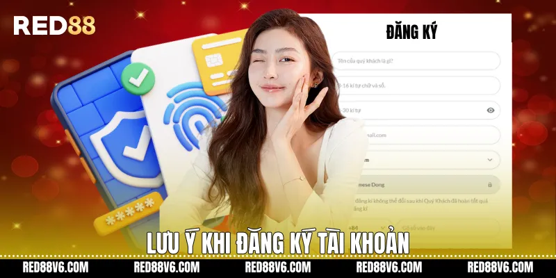 Lưu ý khi đăng ký tài khoản