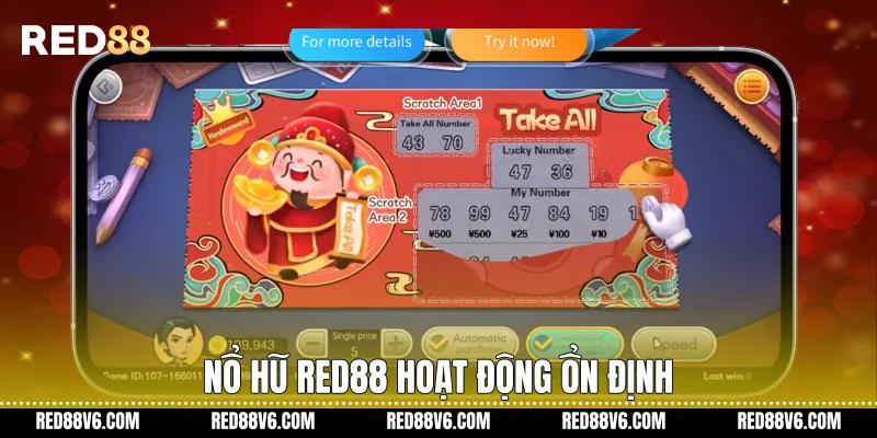 Nổ Hũ RED88 Trực Tuyến Ổn Định, Trải Nghiệm Nhất Quán 1 Nổ hũ RED88 hoạt động ổn định